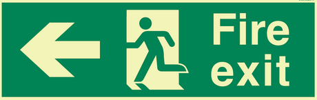 Fire Exit Left Arrow