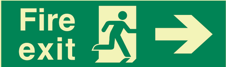 Fire Exit Right Arrow